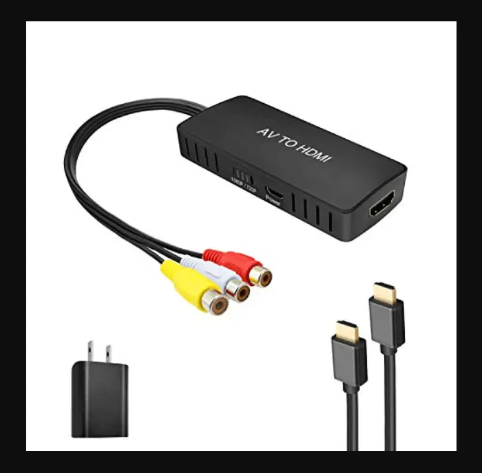 RuiPuo 2 Port AV to HDMI Converter